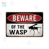 Wildlife Warning Signs Beware Of The Pig Snakes Metal Sign Animals Tin Plate Wild Forest Warning Plaque Retro Wall Stickers Sign
