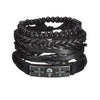 MeMolissa New Fashion Braided Wrap Leather Bracelets for Men High Quality Vintage Charm Wood Beads Ethnic Tribal Wristbands