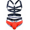 Sets Men Body Bondage Lingerie Sexy Harness Bodysuit and Jockstrap Gay Underwear Mens Lingerie Sissy Panties Costume Hombre