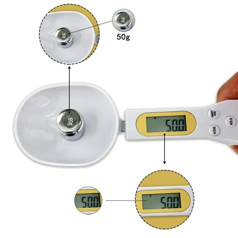 Digital Measuring Spoon 500g 0.5g LCD Electronic Kitchen Scale As Seen On TikTok