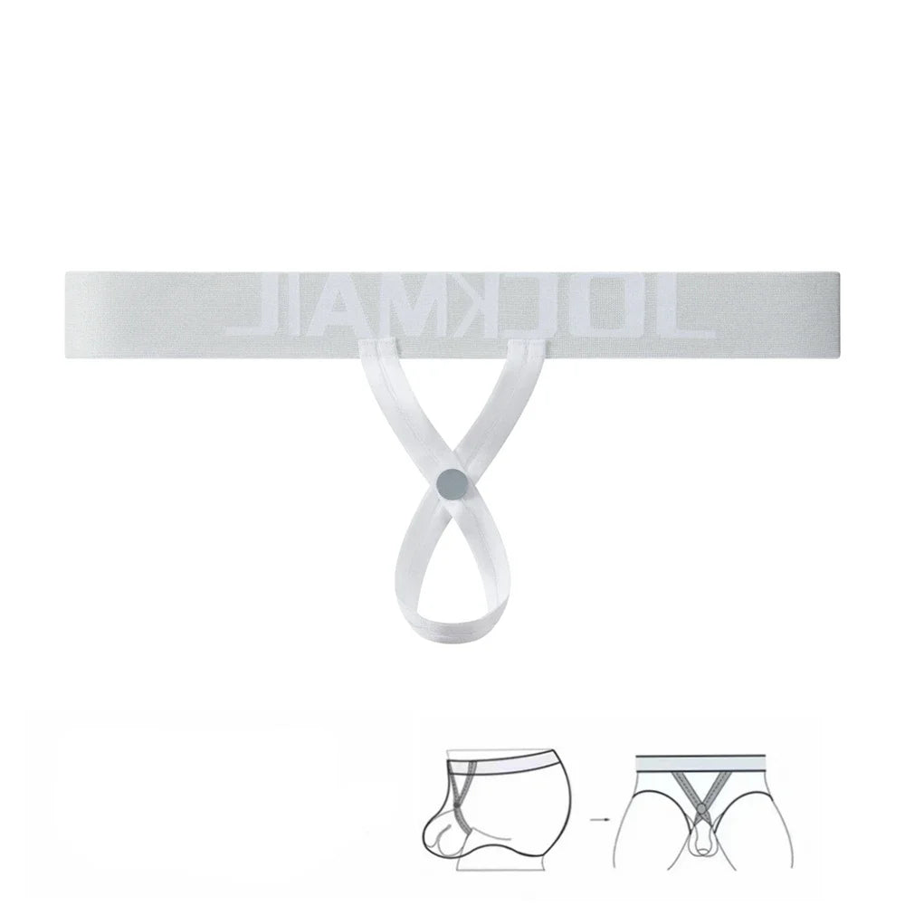 3 Piece Lot Jockmail Ringed Revelation Hollow-Out Thong