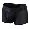 Fashion Fluorescent Color Men's Underwear Sporty Breathable Mesh Boxer Briefs Sexy Transparent Male Underpants Gay Sissy Shorts