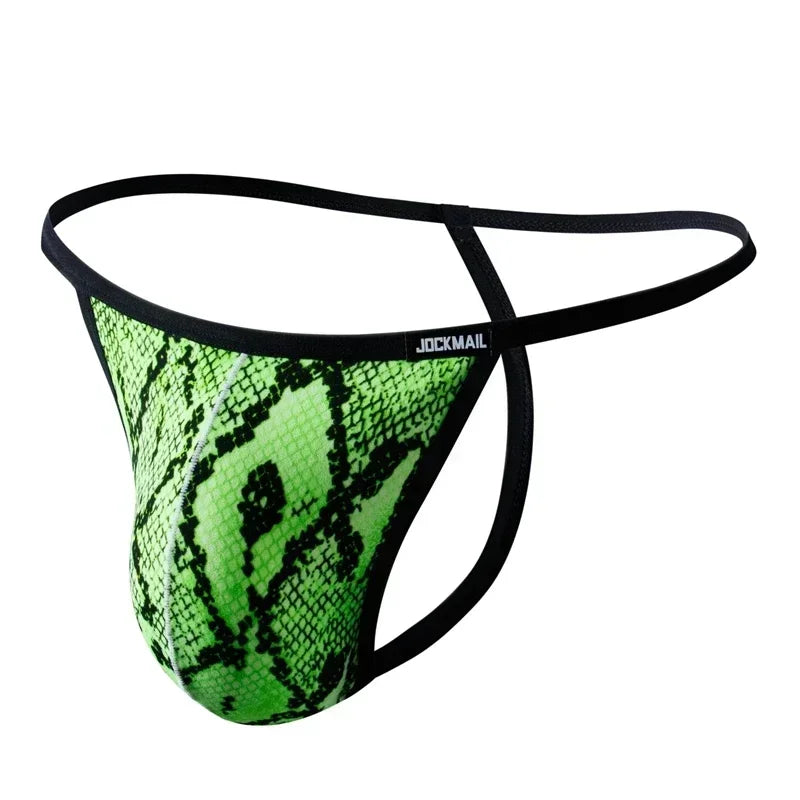 Underpants Men Sexy Underwear Leopard Print Panties Lingerie Jockstrap Bikini G String Thong Hombre T-back  Sissy Panties