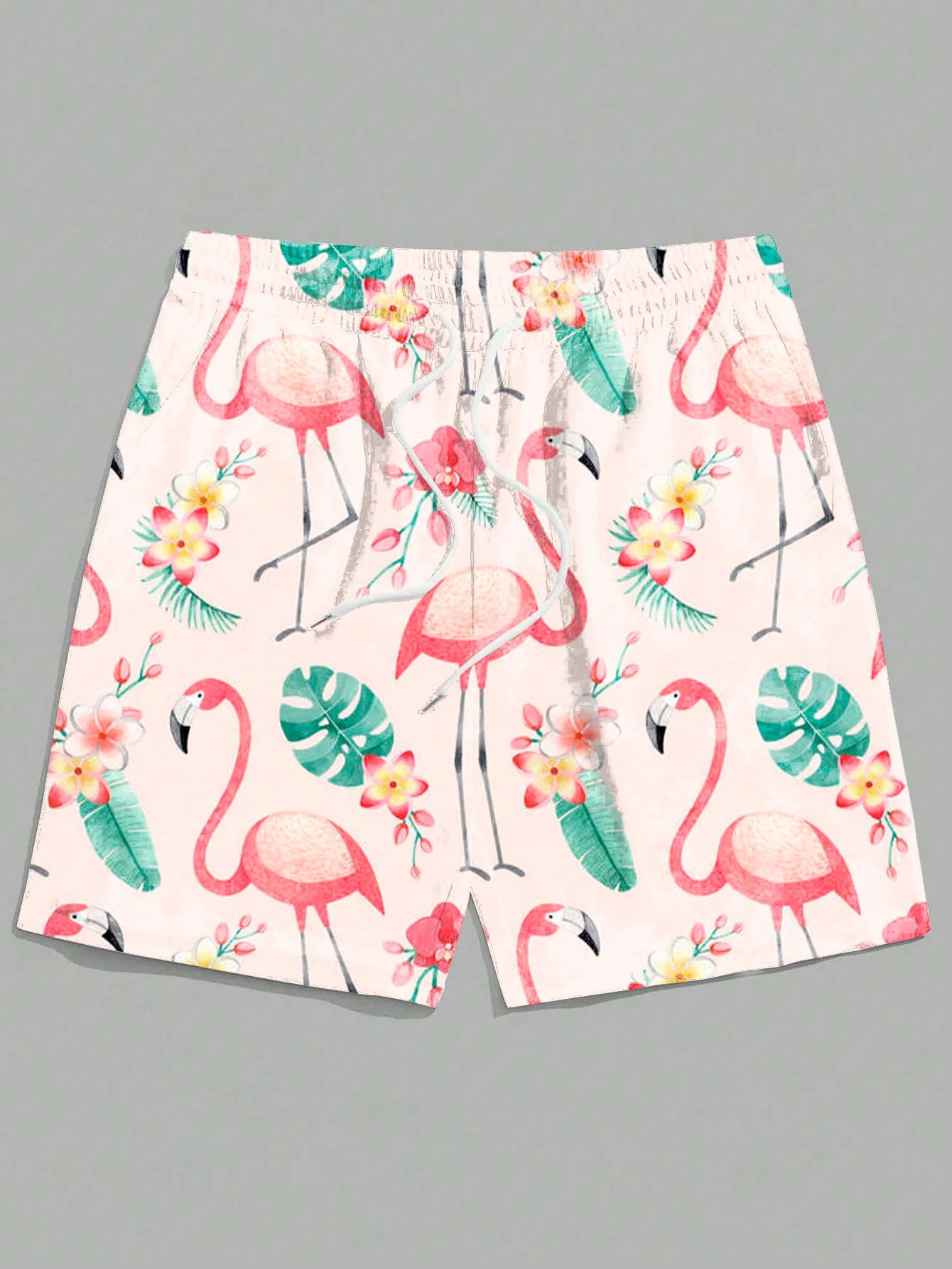 3D-Printed Men's Resort Shorts - Ultra-Vivid Tropical Paradise Prints with Palm Trees & Exotic Flowers