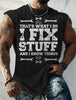 Men's Bottom Shirt Pattern Boat Rudder O Neck 3D Outdoor Street Sleeveless Printed Clothing Athletic Casual Big & Tall Tank Top