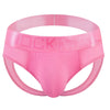 Open Back Sexy Men Underwear Briefs Underpants Nylon Mesh Quick Dry Gay Men's Jockstrap Bikini Slip Men Tanga Briefs Thong Swim