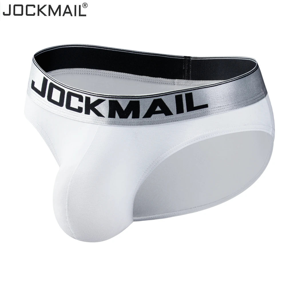 JOCKMAIL Men Underwear Sexy Big Penis Pouch Bikini Briefs Thong