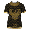 Men's Egyptian Totem 3D Printed T Shirt Summer Funny Retro Mystery Ancient Horus Harajuku Short Sleeve Streetwear