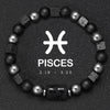 12 Zodiac Bracelets Natural Stone Cancer Virgo Leo Libra Bracelet Couples Friendship Gifts Bracelets Jewelry pulsera hombre