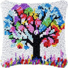 Flower Latch Hook Kit Cute Knooppakket Kussen Knopen Pillow Button Smyrna Knooppakket Needlework Button Packagek Linkhaak Kussen