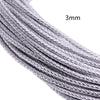 5m 3/4/6mm Braided Leather Cord Rope Strip Thread for DIY Pendant Neck Weaving Bracelet Jewelry Making Supplies Crafts Accessory