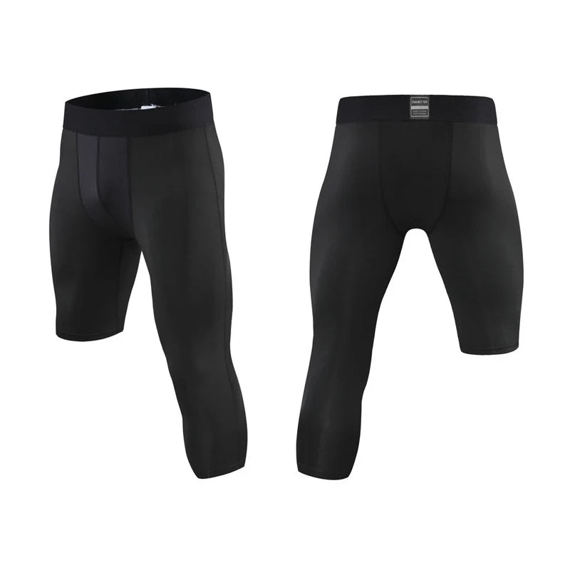 Sports Fitness Pants Men Gym Shorts Workout Tights