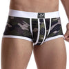 Camo Boxer Briefs Mesh Underwear Breathable for Gym/Running/Outdoor Sports Trunks Shorts Cueca Gay Male Panties Underpants