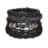 MeMolissa New Fashion Braided Wrap Leather Bracelets for Men High Quality Vintage Charm Wood Beads Ethnic Tribal Wristbands