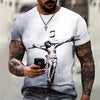 Christian Mens Clothing T Shirts Oversized T Shirt Gothic  Jesus Christ Cross 3D Print O-neck Tops Vintage Hip Hop Short Sleeve