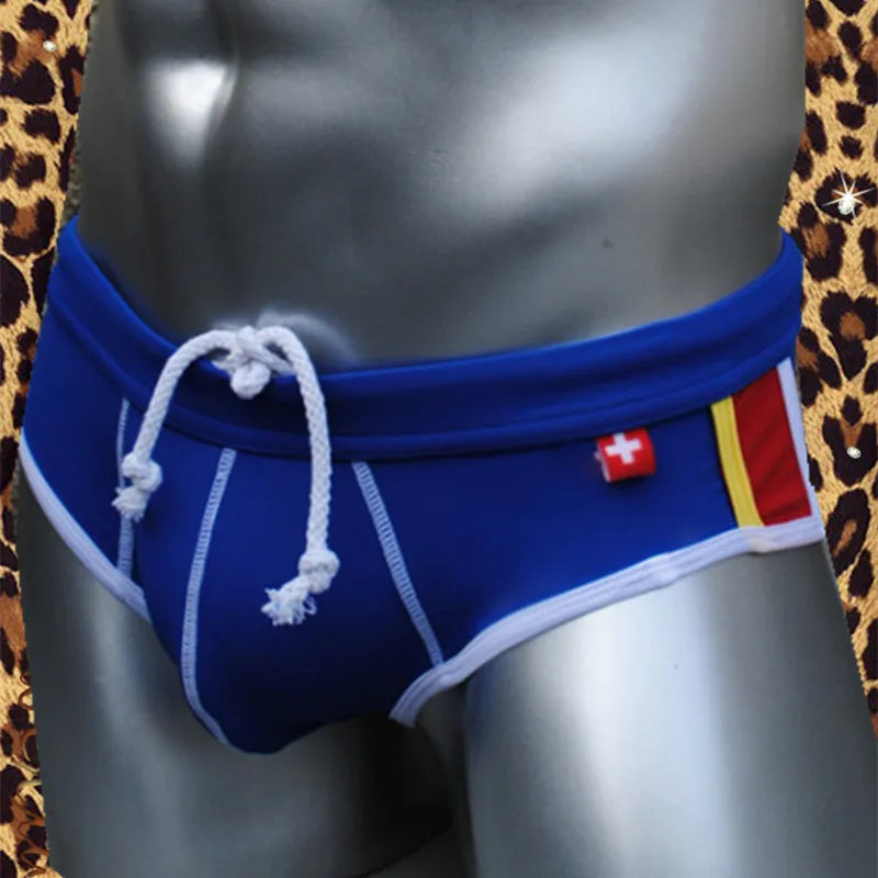 Men's Nylon Triangle Swim Briefs