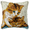 Cats Latch Hook Kits Pillow Cover