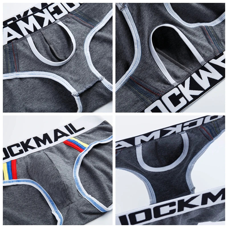 Cotton Men Underwear Boxer Brief Sexy Gay Penis Pouch Push Up Calzoncillos Hombre Slip Cueca Gay Underwear Male Panties
