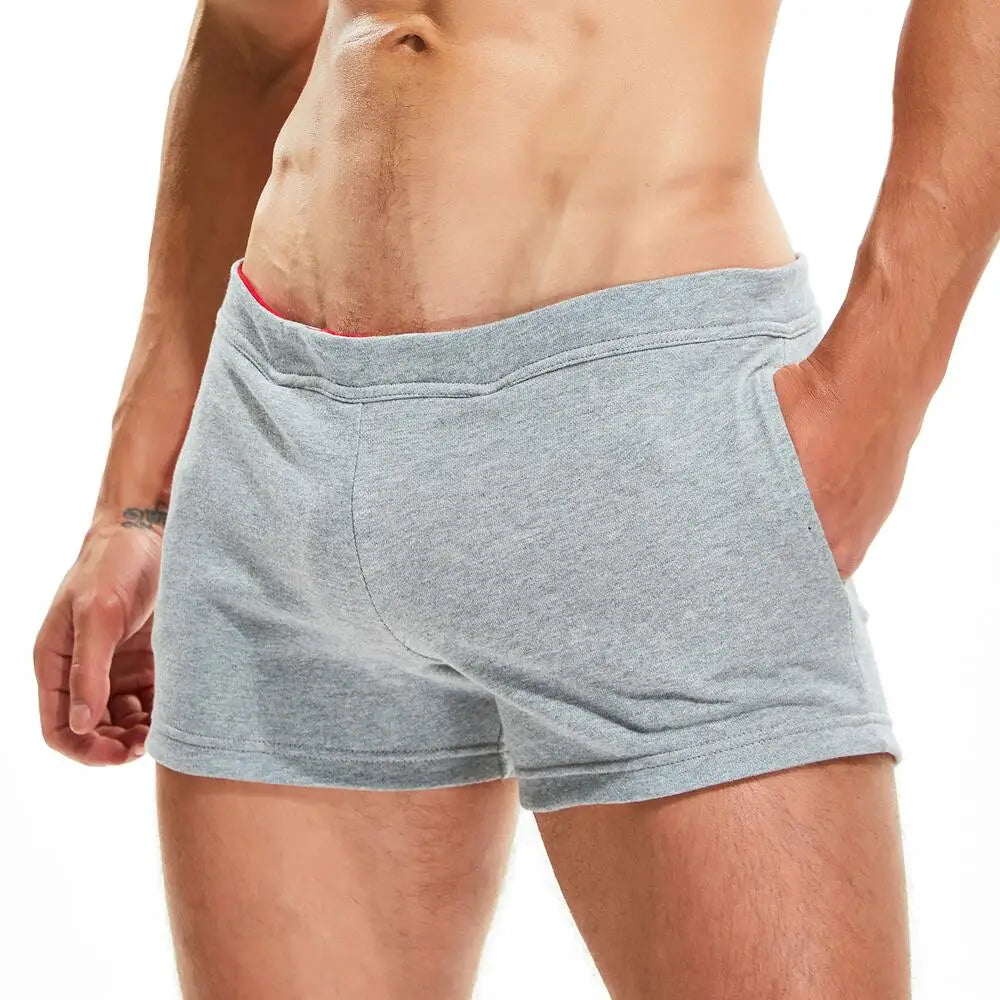 SEOBEAN Men Casual Shorts 100% Cotton Breathable Fitness Sport Shorts Summer Jogger Shorts Men's Clothing Home Lounge Gym Shorts