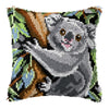 Knot Pillow Package Cartoon Animals Latch Hook Kit Cushion Pillowcase Kussen Set For Needlework Dog Raccoon Latch Hook Kits DIY