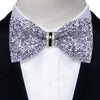 Sparkle Rhinestone Bow Ties for Men Pre-Tied Diamond Sequin Bowtie with Adjustable Length Wedding Party