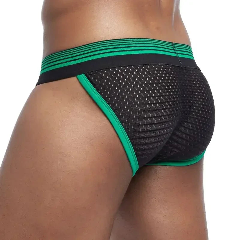 Sexy Man's Underwear Briefs Underpants Nylon Mesh Men's Briefs Bikini Underwear Men's Boxer Briefs Nylon Mesh Bikini