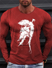 Sparta Vintage Graphic Men's Long Sleeve T-shirt for Men Clothing Casual Tops Tee Fashion 3D Full Printing Tshirt Streetwear