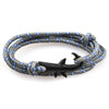 Mens Vintage Black Shark Bracelet Pure Hand Knitting Multicolor Rope Multilayer Bracelets For Women Men Cute Animal Jewelry Gift
