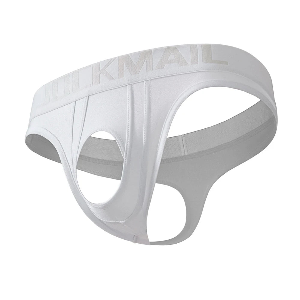 Jockmail Underwear with Reinforced Crotch for Men Women Couples Role Play Men Thong Penis Hole Sexy Underwear Strap on Harness