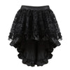 Steampunk Gothic Corset Dress Vintage Faux Leather Corset Renaissance Blouse Asymmetrical Floral Skirt Cosplay Pirate Costumes