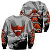 Japanese Mythology Mask Printed Sweatshirt Men's Clothes Harajuku Street Pullover Top 3D Printed Mysterious Culture Sweatshirts