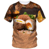 Creative Funny Egg 3d Printed T Shirt Men Summer Short Sleeve Harajuku Casual Loose T-Shirt Fashion Street Comfort Tees Clothing