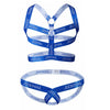 Sexy Gay Men Underwear Bondage Mens Harness Thongs Set Body Chest Costume G-string Jockstrap Lingerie Man Halter Neck Hollow Out