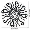 DDPNKL Wacky Sun Metal Wall Art Outdoor Decor 18 Inches Rust Proof Wall Sculpture Ideal for Kitchen Bathroom Living Room Decor