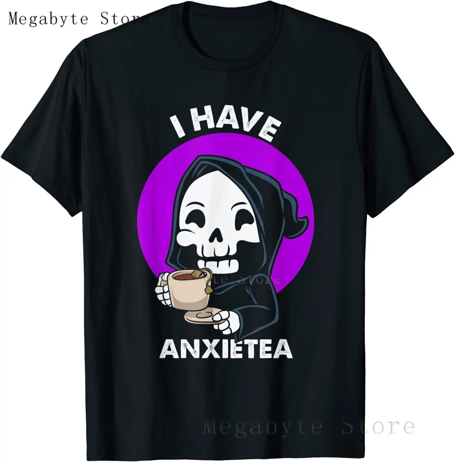 Skull and Crow Goat Retro Aesthetic Pastel Goth Art T-Shirt Women Kawaii Anime Clothes Hombre Camisetas Tops Vintage Men T Shirt