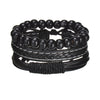 MeMolissa New Fashion Braided Wrap Leather Bracelets for Men High Quality Vintage Charm Wood Beads Ethnic Tribal Wristbands