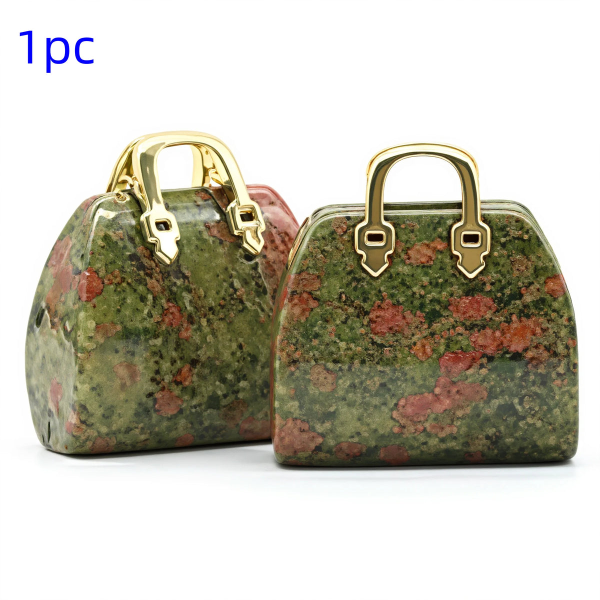 Crystal Handbag Gemstone Pendant Necklace