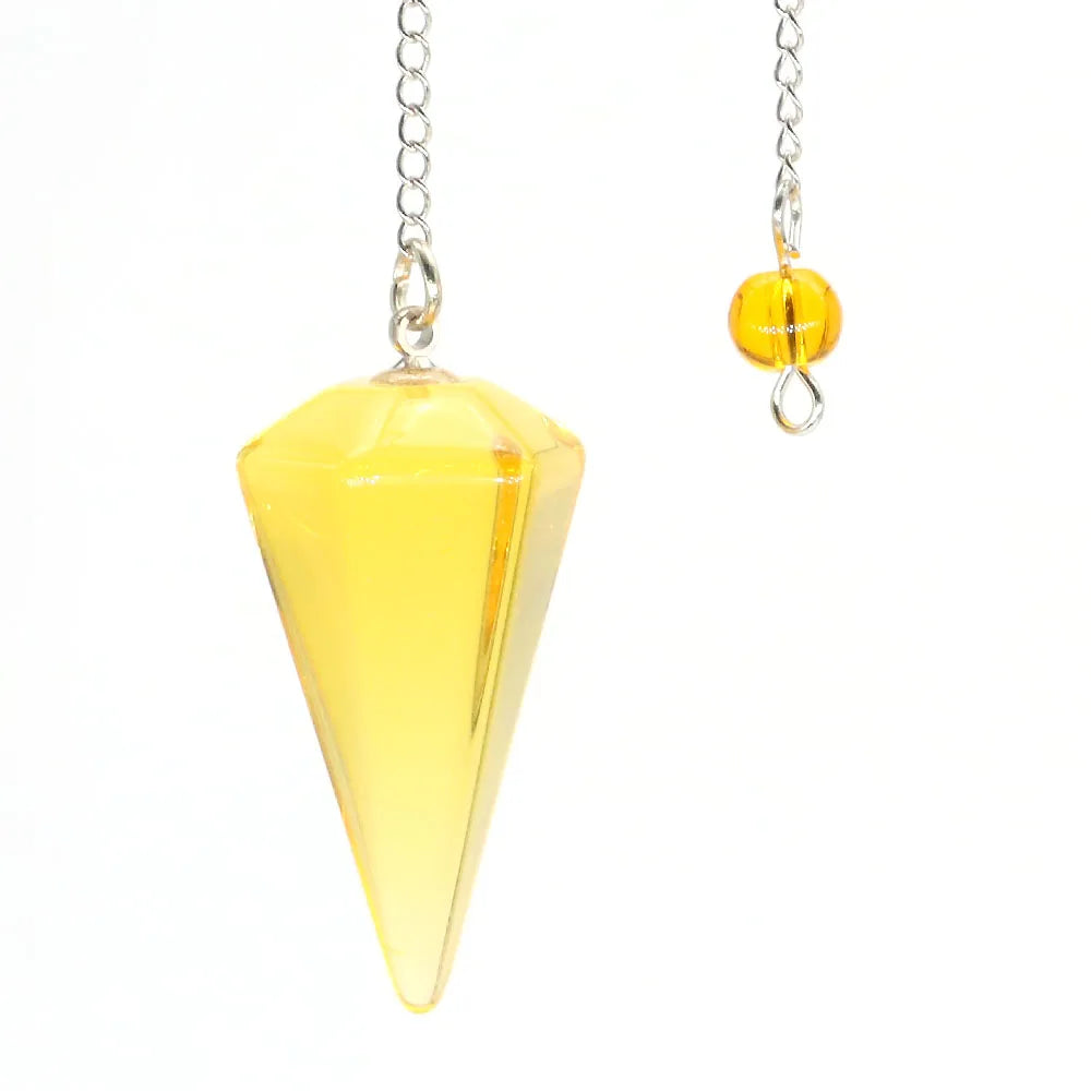Natural Crystal Pendulums for Divination Dowsing Amethyst Pink Quartz Pendulum Reiki Healing Gem Stone Pendant Pendulos