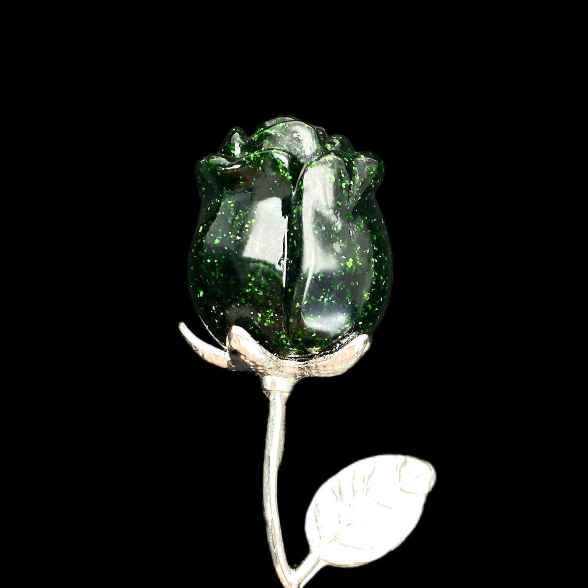 1PC Crystal Carved Rose Flower,Excellent Gifts,Ideal for Valentine's Day,Mother's Day,Graduation Gift,Home Decor Accent
