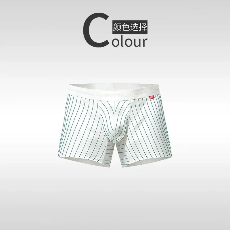 Men's Underwear Home Stripes Boxer Quick Dry Breathable Shorts Running Hiking Gym Yoga Sport Pants