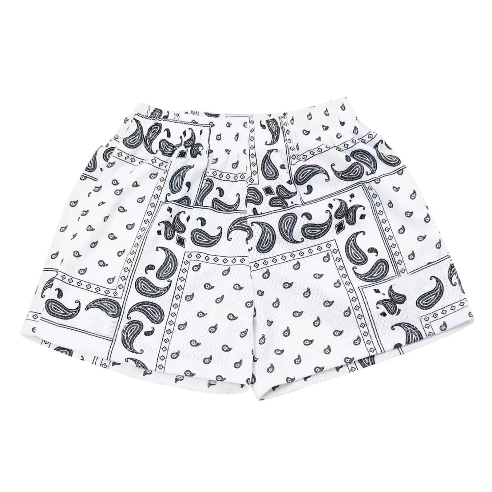 Men's Paisley Pattern Fashion Shorts Boys Summer Cool Hawaii 3D Printed Casual Swim Trunks Quick Dry Surfboard Shorts