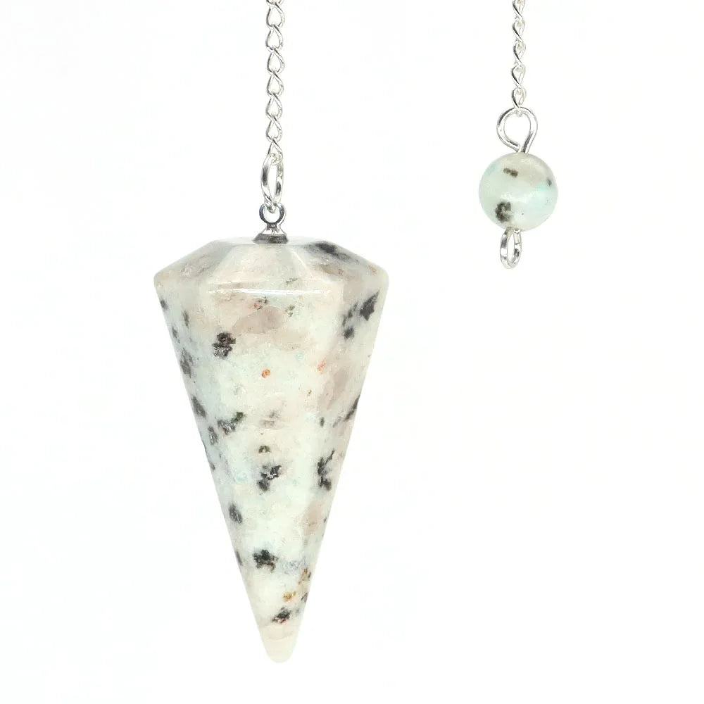 Natural Crystal Pendulums for Divination Dowsing Amethyst Pink Quartz Pendulum Reiki Healing Gem Stone Pendant Pendulos