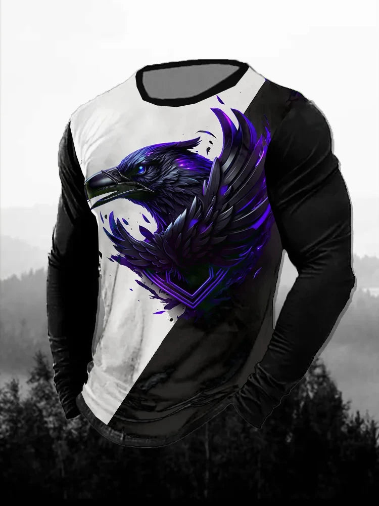 Sale 3D Printed Lion Pattern Men's T-Shirt Casual Comfortable Long Sleeve T-Shirt Unisex Fashion Autumn Unisex T-Shirt Clothing