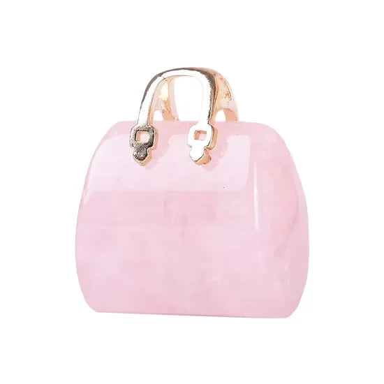 Crystal Handbag Gemstone Pendant Necklace