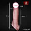 Soft Silicone Condom Enlargement Penis Sleeve Realistic Penis Extender Sex Toys for Men Sexual Tools Reusable Condom Cock Sleeve