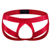 Men's Low Waist Sexy Color Block G-Strings & Thongs Cockstraps Open Back Men Jockstrap Panties Cockring Pouch Gay Underwear