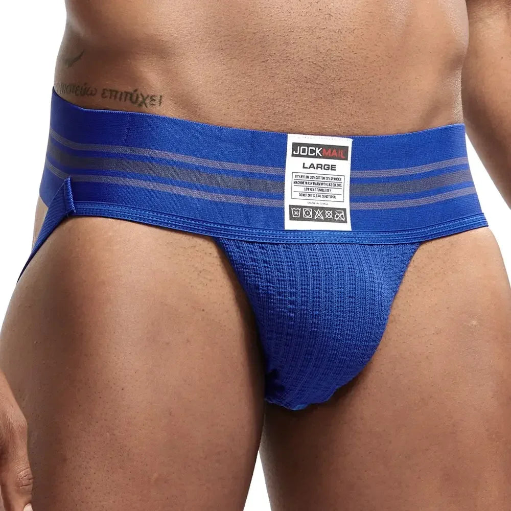JOCKMAIL Men LowRise Anga Hombre Sexy Underwear Briefs Gay Penis Pouch Wonderjock Bikini Underwear Man Jockstrap Thong Lingerie