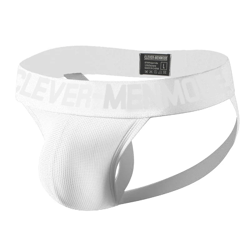 Men Jock Strap Thong Mesh Sexy Underwear Man Jockstrap Open Butts Panties Erotic Lingerie Penis Pouch Buttocks Underpants hombre