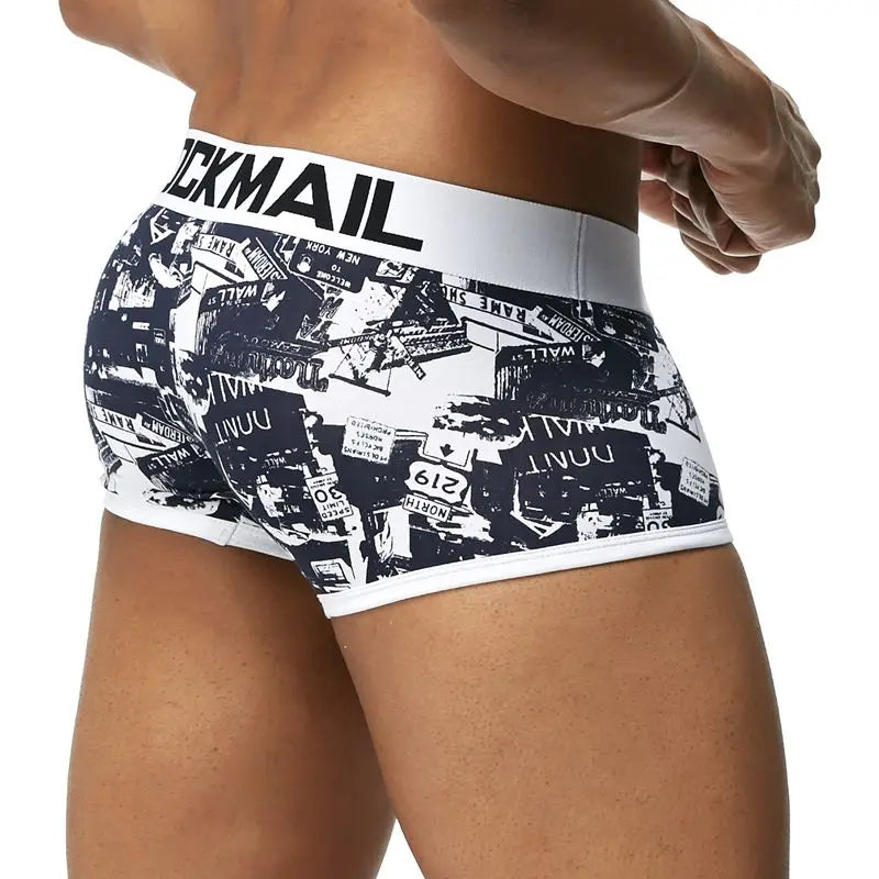 JOCKMAIL Brand Male Panties Breathable Boxers Cotton Men Underwear