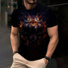 3D Lion Print Graphic T shirts Short Sleeve Tee Men's Clothing O-Neck Animal Print Mens Clothing T-shirts for Men Street Tops